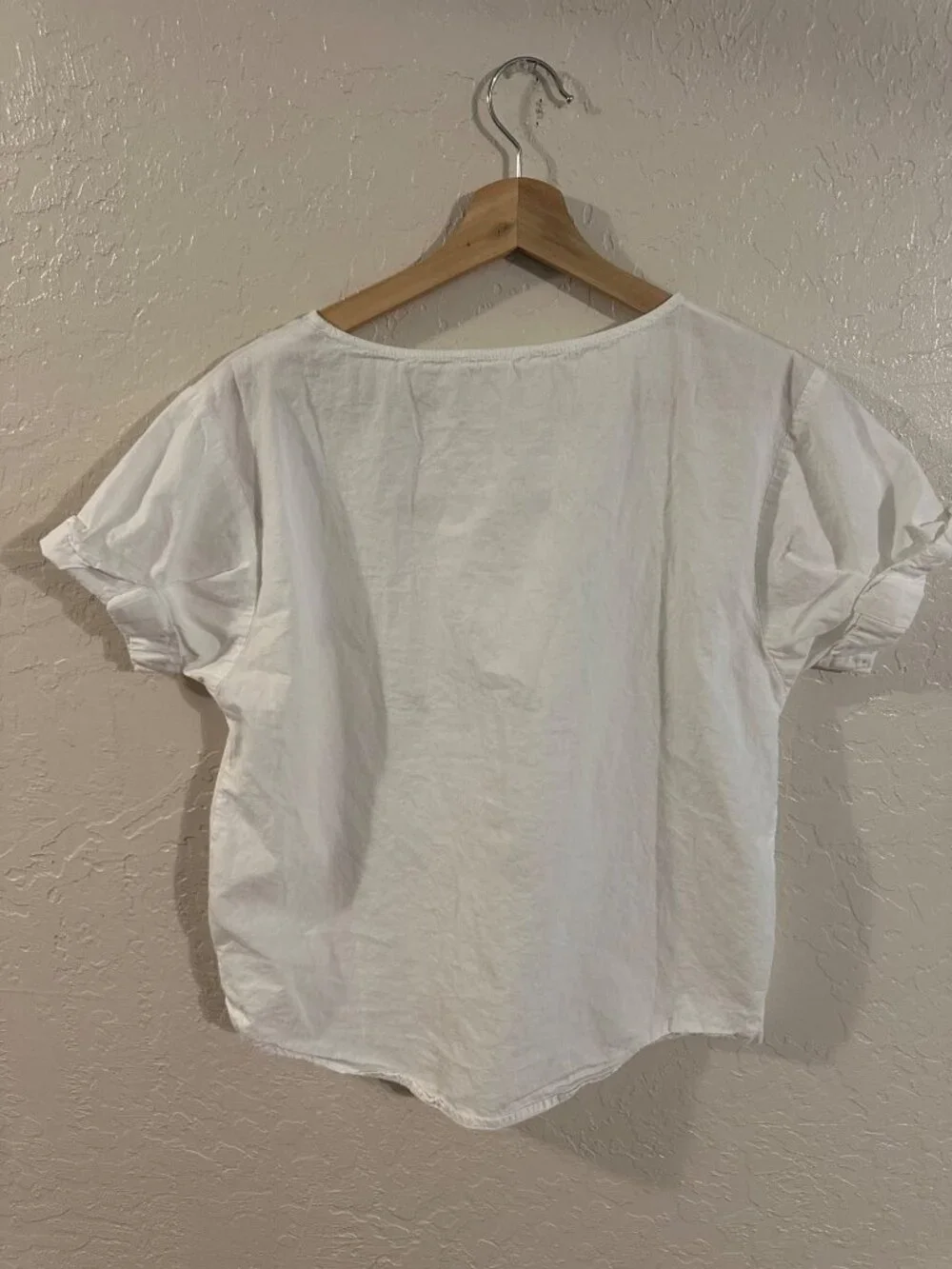 Ellison 100% Cotton Cherry Fruit Summer Short Sleeved White T Shirt